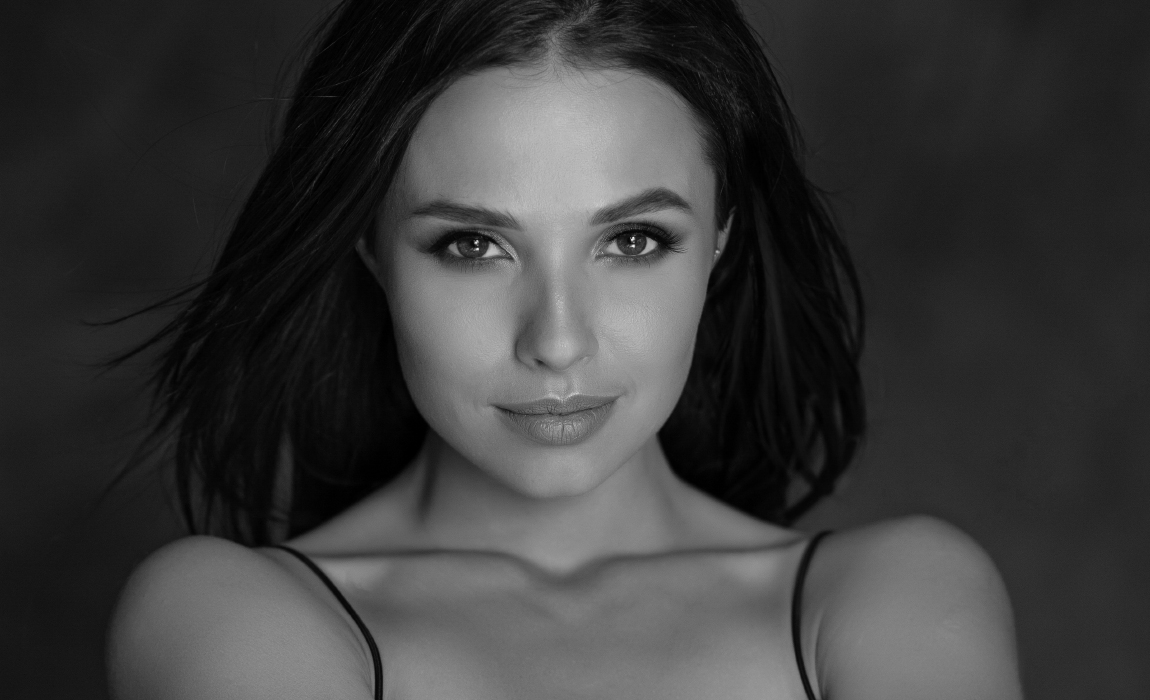Черно белая фотосессия в студии СПб