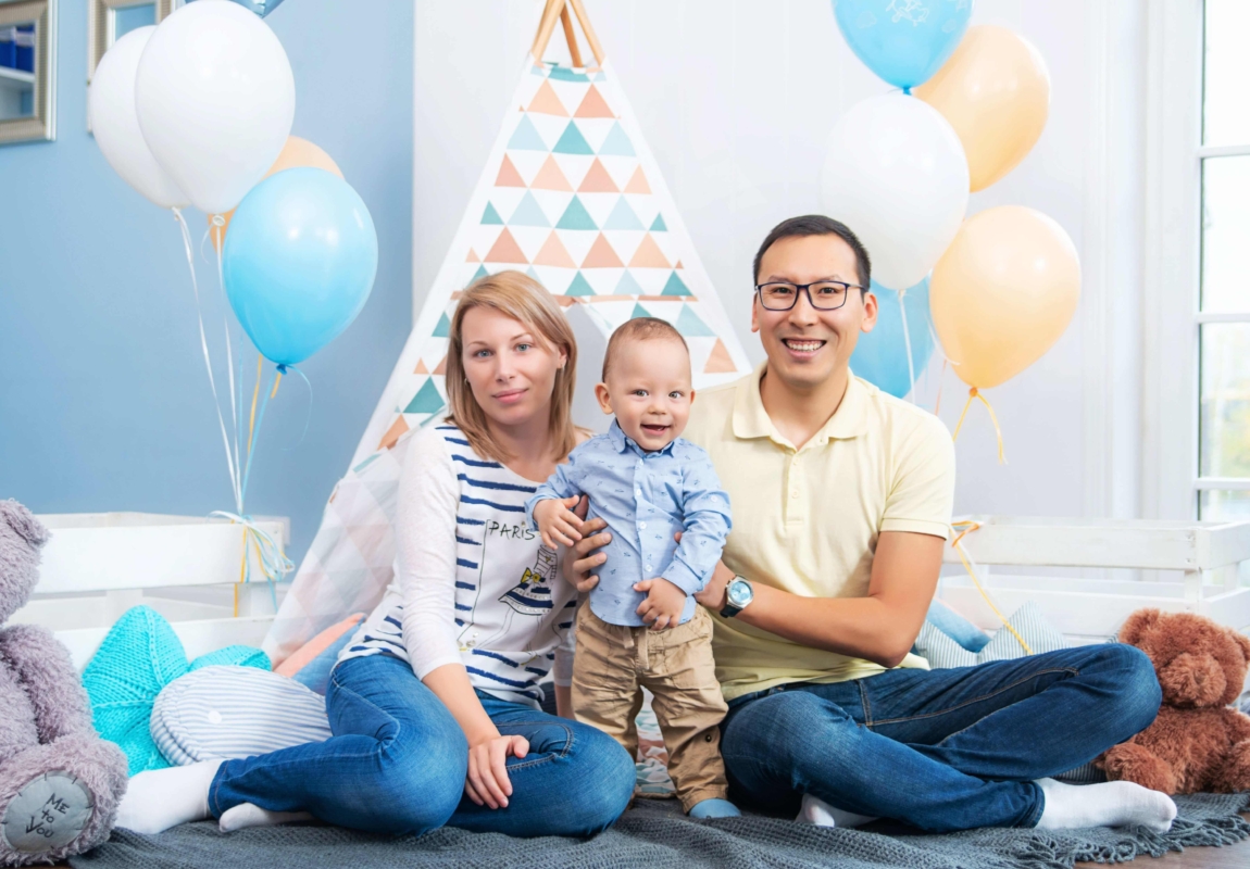 Семейная фотосессия в студии СПб